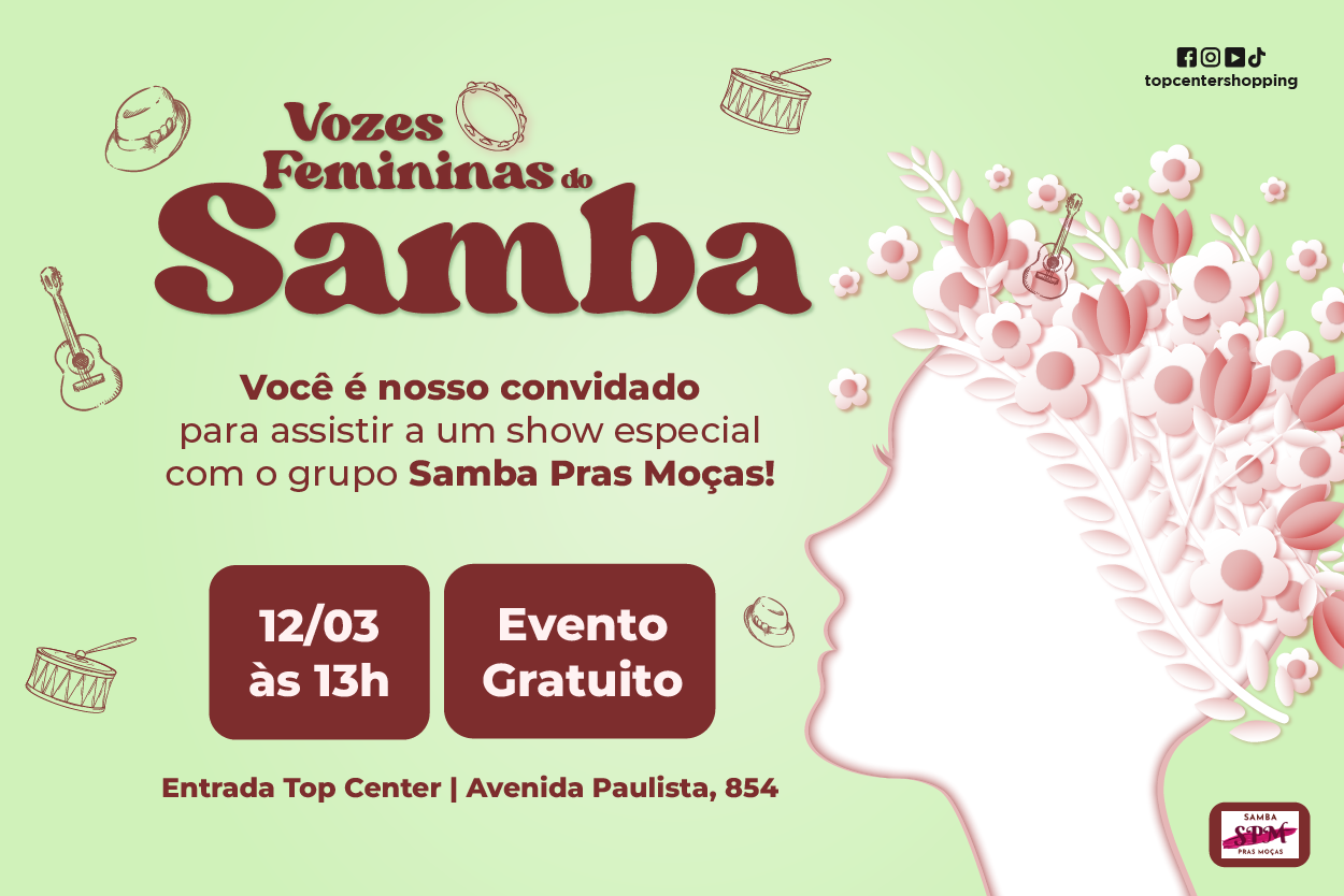 Roda de Samba Dia Internacional das Mulheres