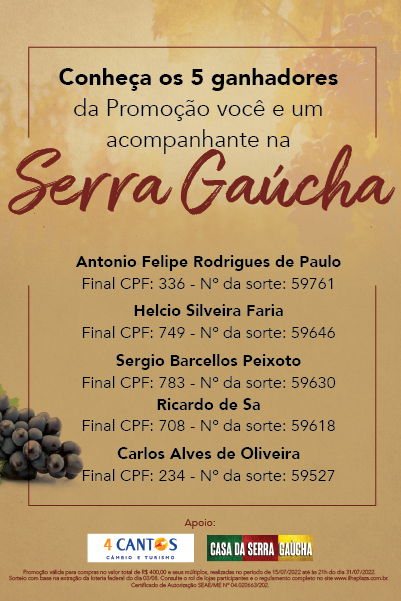 Promoção Serra Gaúcha